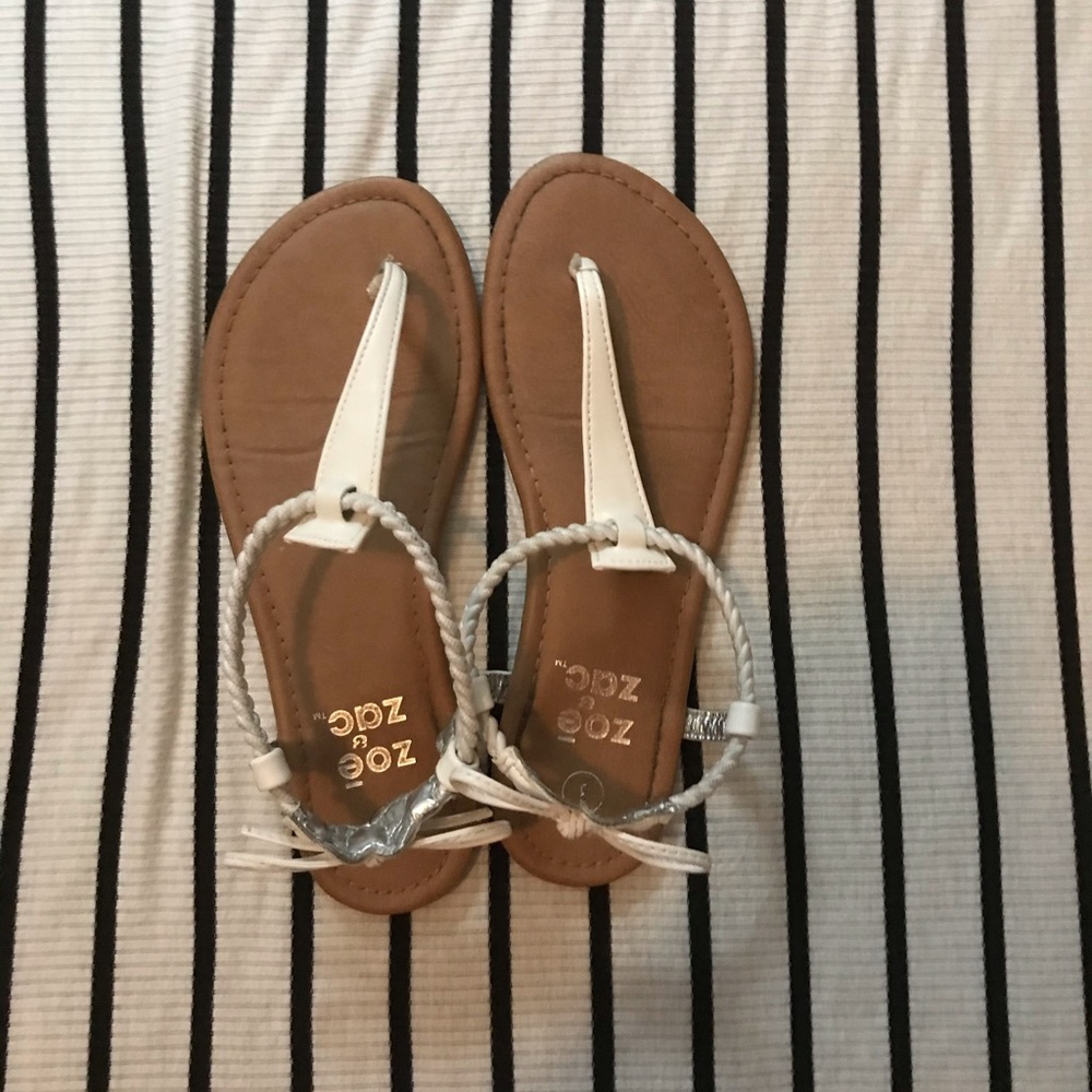 White sandals
